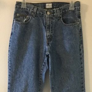 High Rise Bootcut Blue Jeans by Calvin Klein